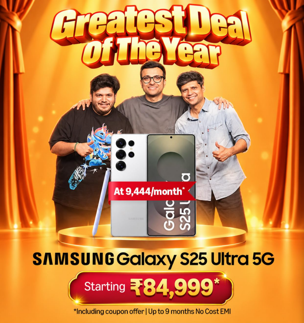 (Upcoming) Samsung Galaxy S25 Ultra 5G AI Smartphone (Titanium Whitesilver, 12GB RAM, 256GB Storage)