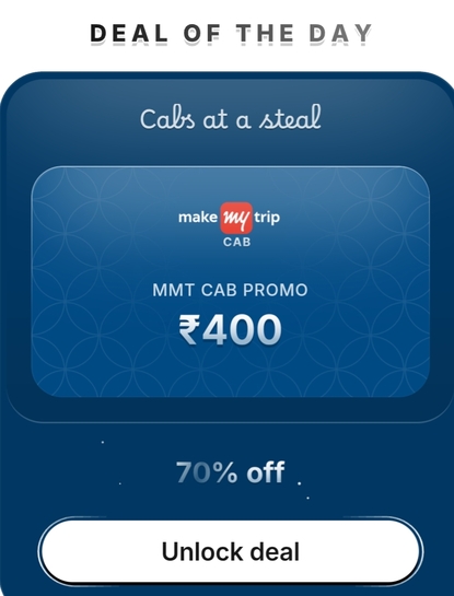 Hubble → Deal of the Day (MakeMyTrip Cab 400 gv at ₹120)
