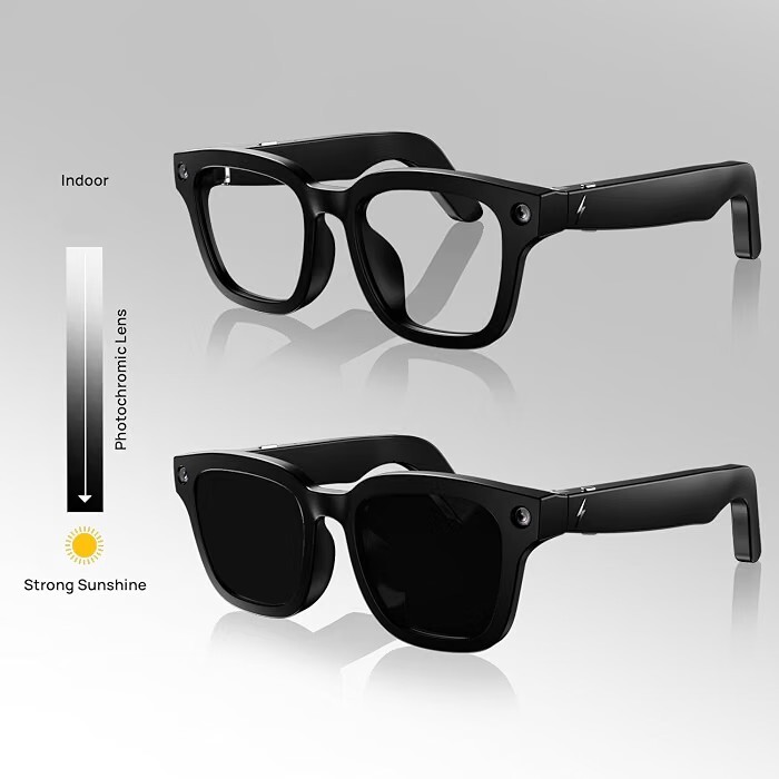 Fire-Boltt Fire-Lens F2 AI Camera Smart Glasses, 8MP Camera, Hands-Free Photo & Video, Vision AI, 32GB Storage