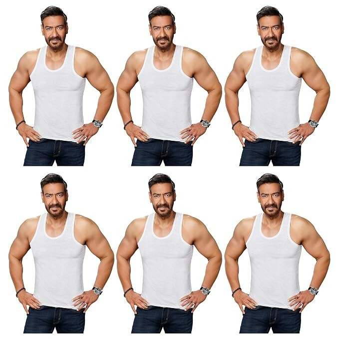 Amul Comfy Men’s Vest | 100% Cotton , Pack of 6  @317