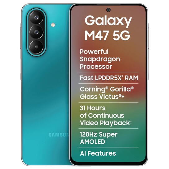 (Upcoming) Deal will be Live on 8th Oct: Samsung Galaxy M47 5G Mobile (Blaze Blue, 6GB RAM, 128GB Storage, 6000mAh Battery)