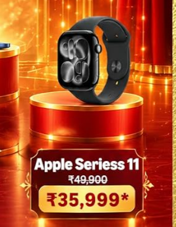 (Upcoming) Apple Watch Series 11 GPS 46mm Jet Black Aluminium Case with Black Sport Band - M/L