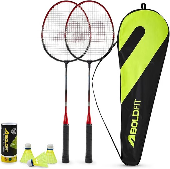 Boldfit Badminton Rackets Aluminium Badminton Racket with Full Cover Bag