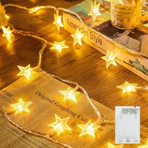 Wall Lights for Bedroom Decor, Decorative Wall Lights with, Hanging Lights for Tent, Loft Bed, Party, Wedding, Star Lights