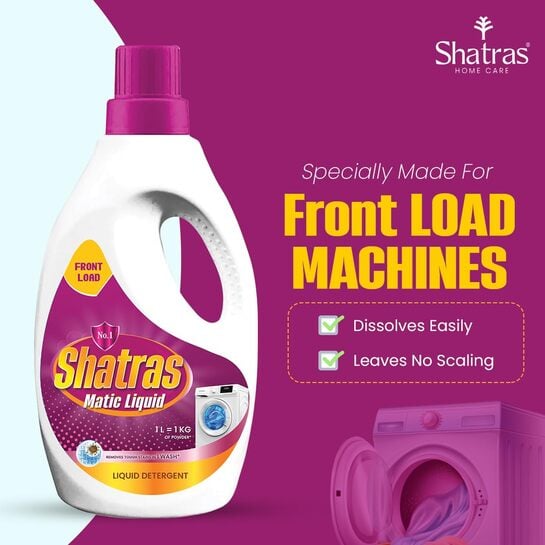 SHATRAS Matic Top Load Liquid Detergent Pink 2 litre pack