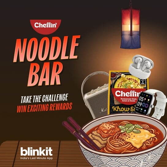 Blinkit - Cheffin Noodles Bar - Take The Challenge And Win Exciting Rewards