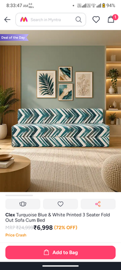 3 seater sofa cum bed