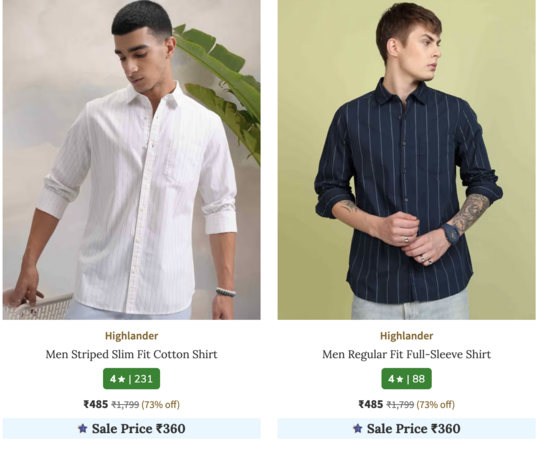 Highlander Shirts at ₹499 | AJIO