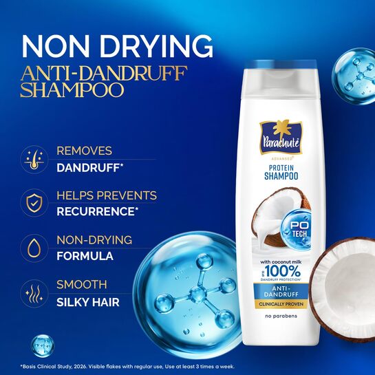 [Blink and you miss deal] Parachute Advansed Anti-Dandruff 650 ml Shampoo with Coconut Milk & PO Tech | Paraben free