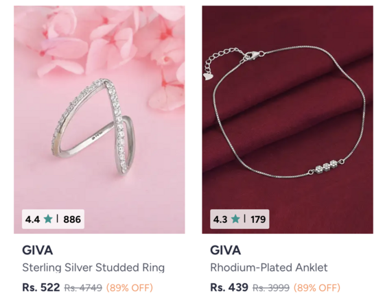 GIVA Products @ 89% off 