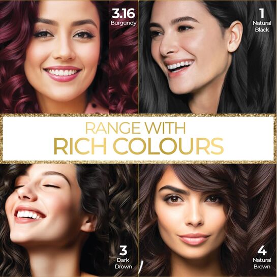 [SNS] Streax Gel Hair Colour Burgundy 3.16, 150ml | Hair Colour Burgundy | Ammonia-Free Hair Color, Lasts Up to 20 Washes 