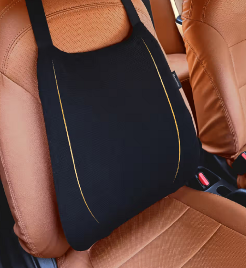 betterhood Ergonomic Memory Foam Lumbar Backrest Seat Cushion for Car (Black) on Instamart