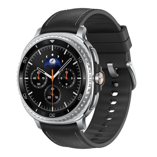 Samsung Galaxy Watch8 Classic (46mm LTE, Black) with 3nm Processor | Dual GPS | Sapphire Glass & Stainless Steel | 5ATM & IP68 | BP, ECG, IHRN & Vascular Load Monitoring | Anti-oxidant Index