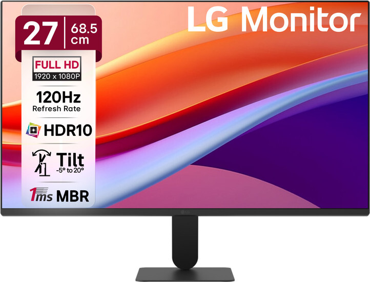 LG 68.0 cm (27 inch) Full HD LED Backlit IPS Panel (1 ms, 120 Hz)