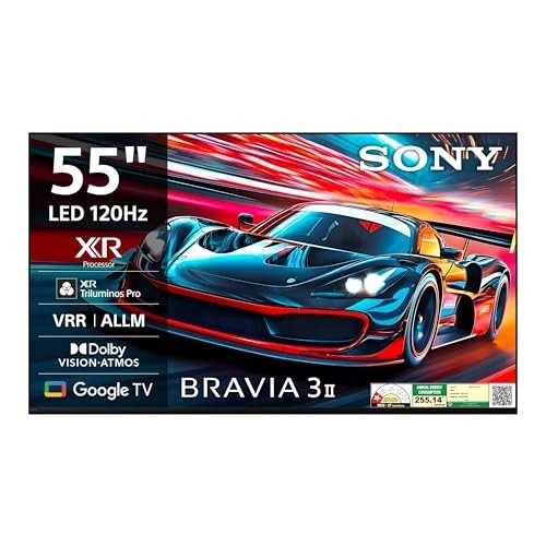 Sony 139 cm (55 inches) Smartchoice BRAVIA 3II Ultra HD Smart LED Google TV K-55XR30M2
