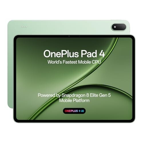 OnePlus, Pad 4, 13.2 inch (33.53 CM), LCD, 8GB RAM, 256GB ROM, WiFi
