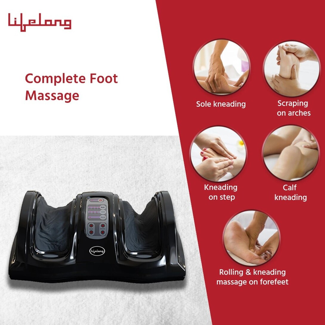 (Lowest) Lifelong LLM486 Powerful Electric for Pain Relief with Kneading and Rolling Massager (Black)