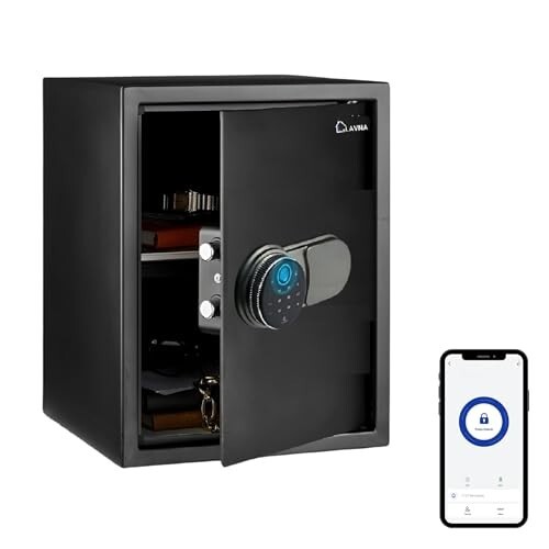 LAVNA Digital Safe Locker | 5 way access | Fingerprint, Mobile app, PIN, OTP tijori