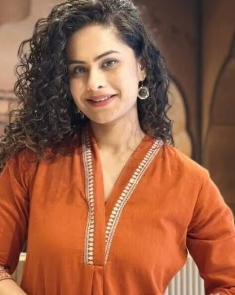 Women Embroidered Regular Fit V-Neck Tunic