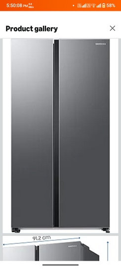 Samsung 653L WI-FI Enabled SmartThings Side By Side Inverter Refrigerator (RS76CG8113SLHL, EZ Clean Steel)