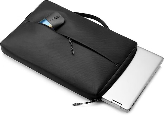 HP 15-inch Laptop Sleeve with Water Resistance, Padded Protection and Quick Access Pocket - 14V33AA, Black