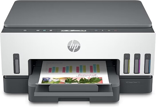 HP Smart Tank 720 All-in-One Auto Duplex WiFi Colour Printer, Print, Scan & Copy for Office
