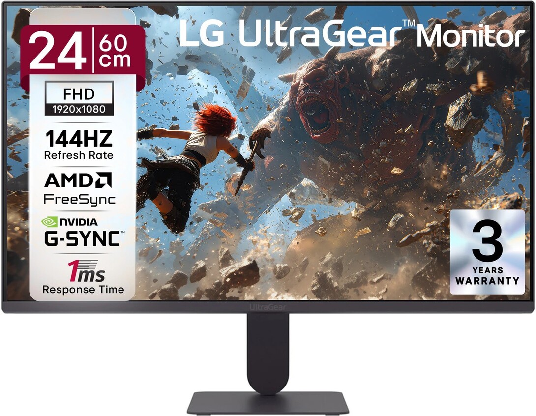 LG UltraGear 60.96 cm (24 inch) Full HD IPS Panel Gaming Monitor ...more