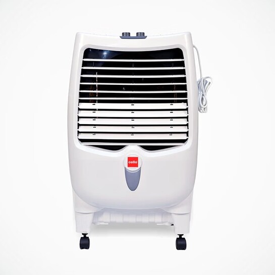 CELLO Gem 35 Litres Heavy Duty Vertical Commercial Air Cooler | High-Density Honeycomb Cooling Pads