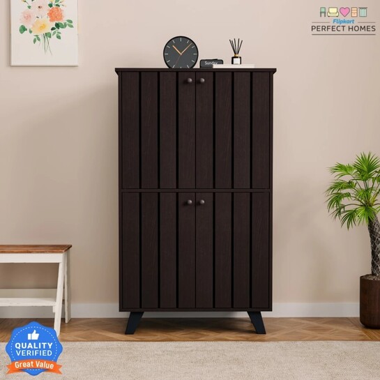 Flipkart Perfect Homes Cole Engineered Wood Shoe Rack (Melamine C...more
