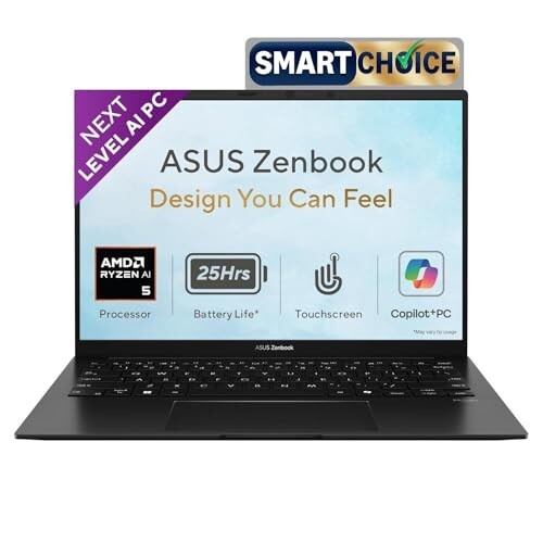 ASUS Zenbook 14 (2026), AMD Ryzen AI 5 430, AMD Radeon iGPU, 16GB RAM, 1TB SSD, FHD+, 14", (35.5 cm), Windows 11,