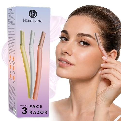 3 Samples @ 1/- HomeBasic Face Razor for Women, Pack of 3 + 2 other
