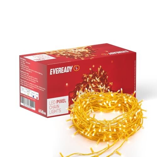 EVEREADY UTSAV 33 FEET, 46 LEDs String Lights, Warm White, Pk 1