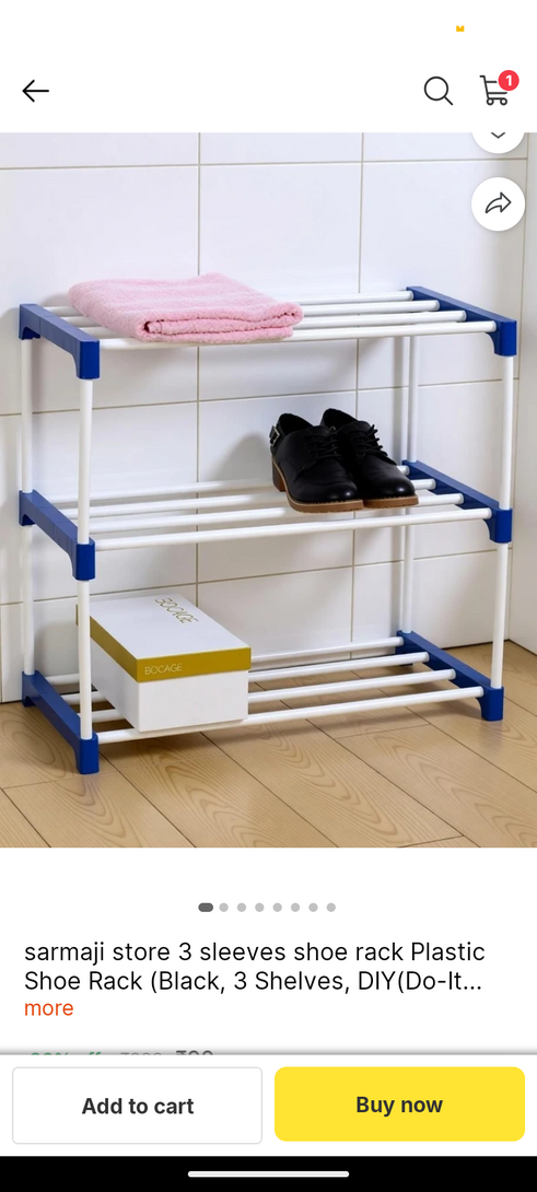 sarmaji store 3 sleeves shoe rack Plastic Shoe Rack
