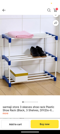 sarmaji store 3 sleeves shoe rack Plastic Shoe Rack