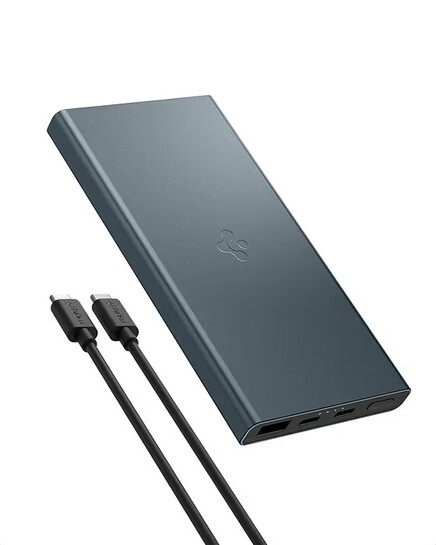 Spigen ArcPack 10000mAh Power Bank, PD3.0, Fast Charging, 22.5W Max Output, 2 Type-C Ports, 1 USB-A Port