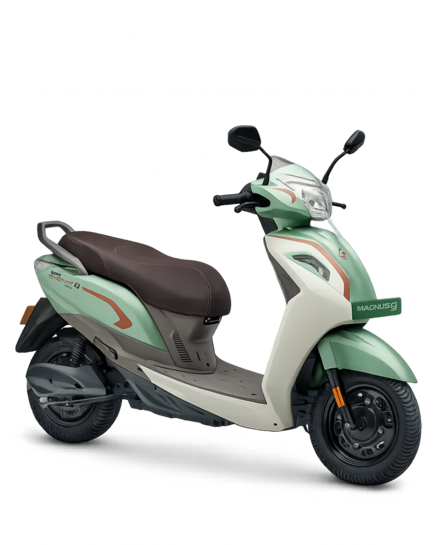 [Prime reward + SBI CC]  Ampere Magnus G Max Electric Scooter by Greaves I 142 km IDC Range I LFP Battery warranty of 75000 kilometres or 5 years I Booking for Ex-Showroom Price (with Portable Charge, Matcha Green) | 