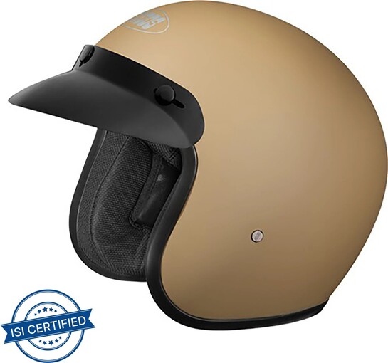 STUDDS Jetstar Classic Plain Motorbike Helmet (Desert Strom)