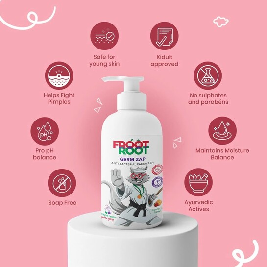 [100 % coins back] FROOT ROOT Germ Zap Facewash For Kids Value Pack Face Wash (300 m...more
