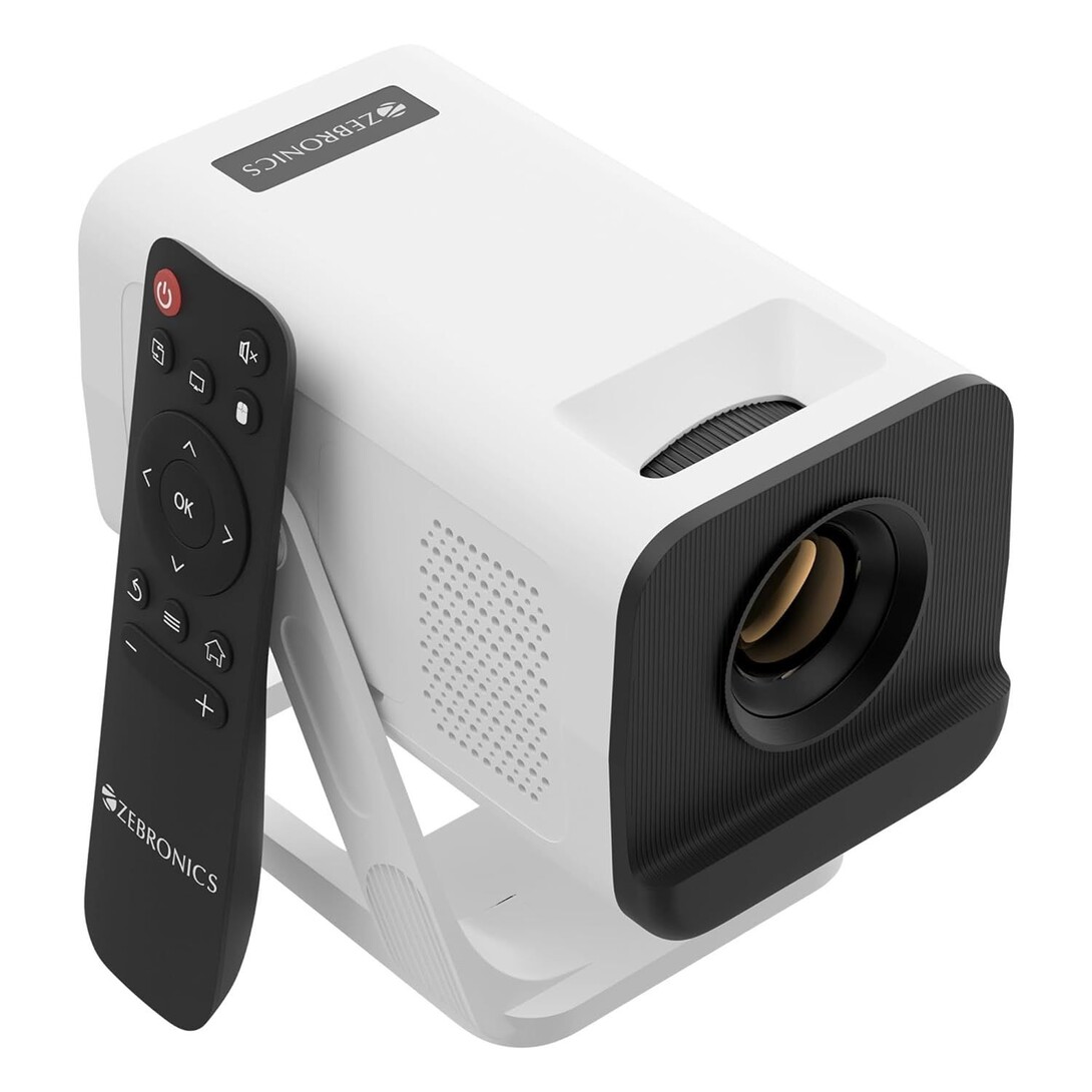 Zebronics Android Smart LED Projector, 4K UHD Support, 4000 Lumens,