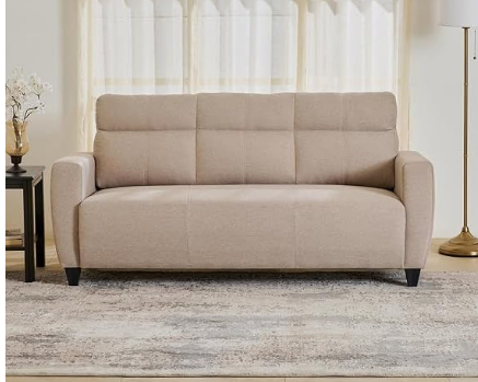 Home Centre | Helios Emily 3-Seater Fabric Sofa | Sofa for Living Room