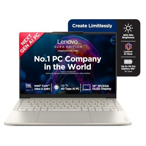 Lenovo Yoga Slim 7 Aura Edition Intel Evo Core Ultra 5 226V (16GB RAM/1TB SSD) Laptop