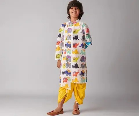 Upto 90% off on Pspeaches Boys Traditional Kurta Pyjama 