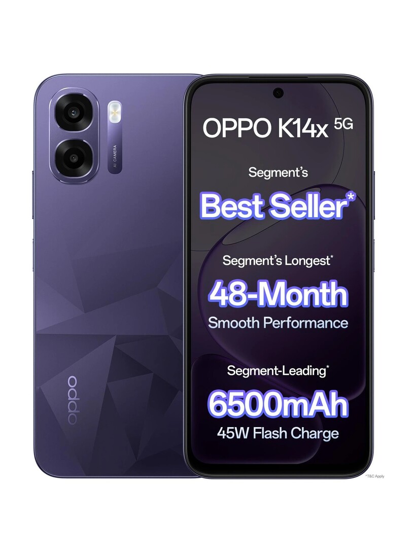 Oppo K14x 5G (Icy Blue, 64 GB) (4 GB) 