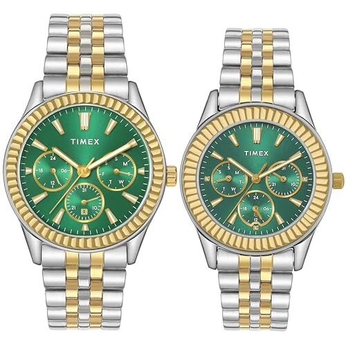 [SBI CC] TIMEX Couple Analog Watches Set – Water Resistant