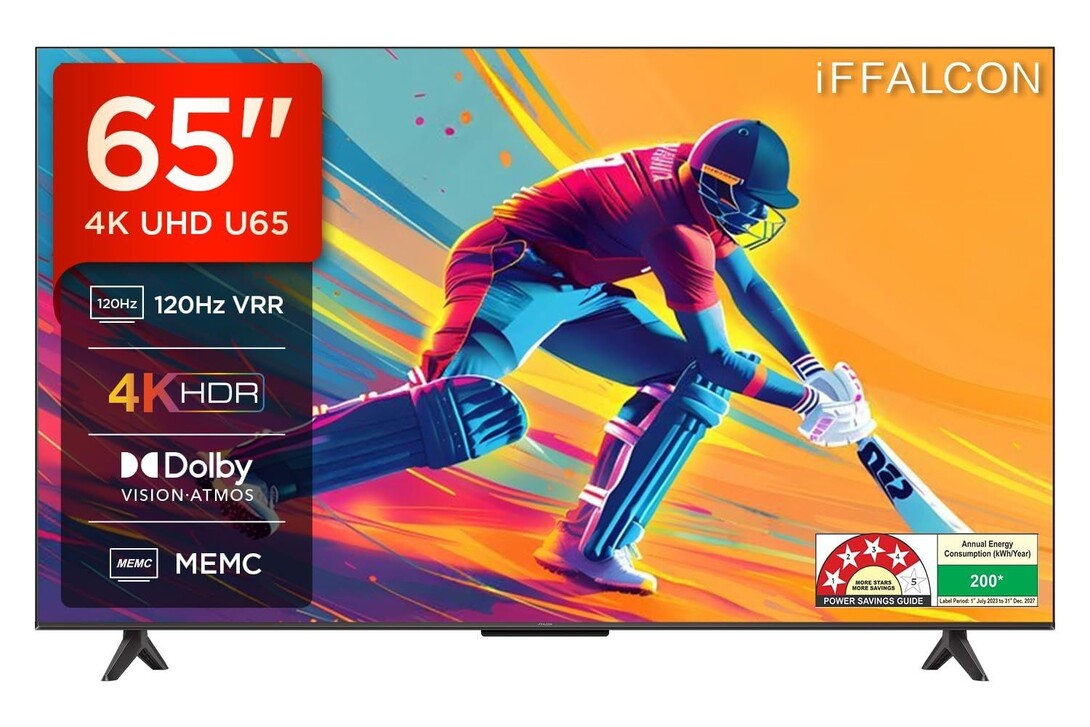 iFFALCON 164 cm (65 Inches) 4K UHD Smart LED Google TV 