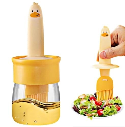 Plastic Oil Dispenser Bottle with Silicone Brush + Delivery Charges
