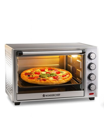 Buy Wonderchef Silver Toned OTG Motorised Rotisserie 5 Stage Heat Selection 2000W 60 Ltrs - Oven Toaster Grill for Unisex 21083310 | Myntra