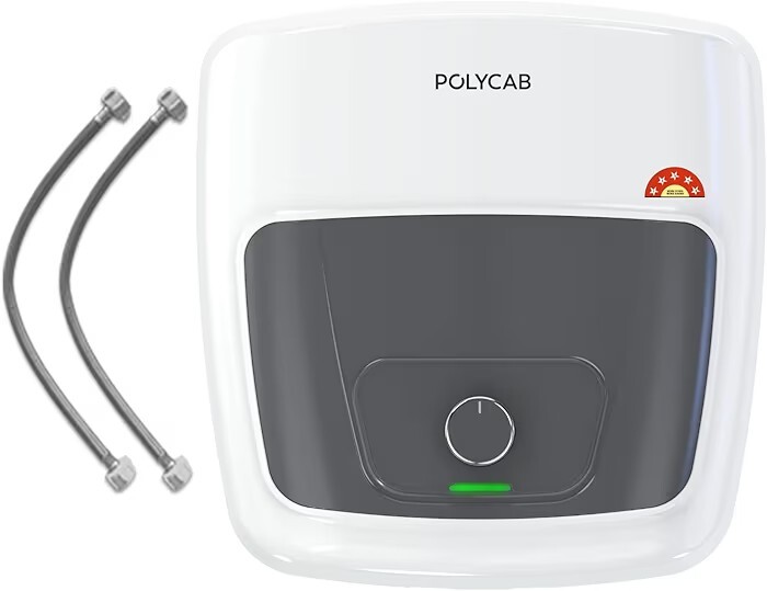 POLYCAB Superia DLX 5-Star 10 Litre Water Heater (Geyser) | Free Connecting Pipe | 7-Year Tank Warranty by POLYCAB