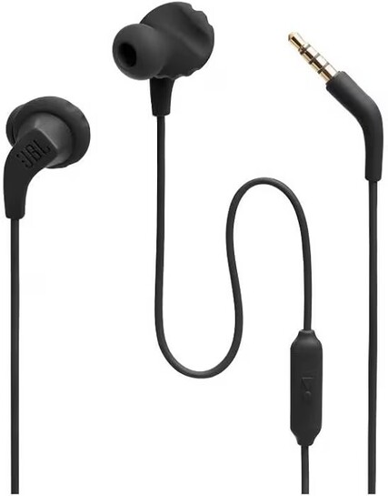 JBL Endurance Run 2, Sports in Ear Wired Earphones with Mic, Pure Bass, Sweatproof, Flexsoft eartips, Magnetic Earbuds