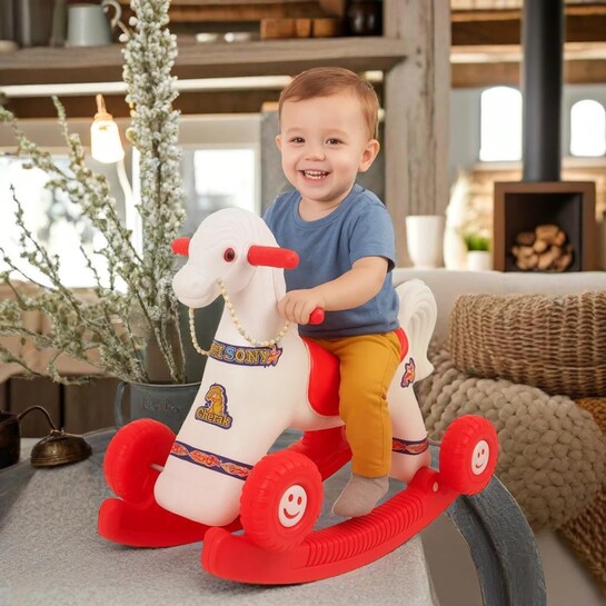 TOYPROFESSOR Baby Horse Rider and Rocker for child Age 1-3 toy 